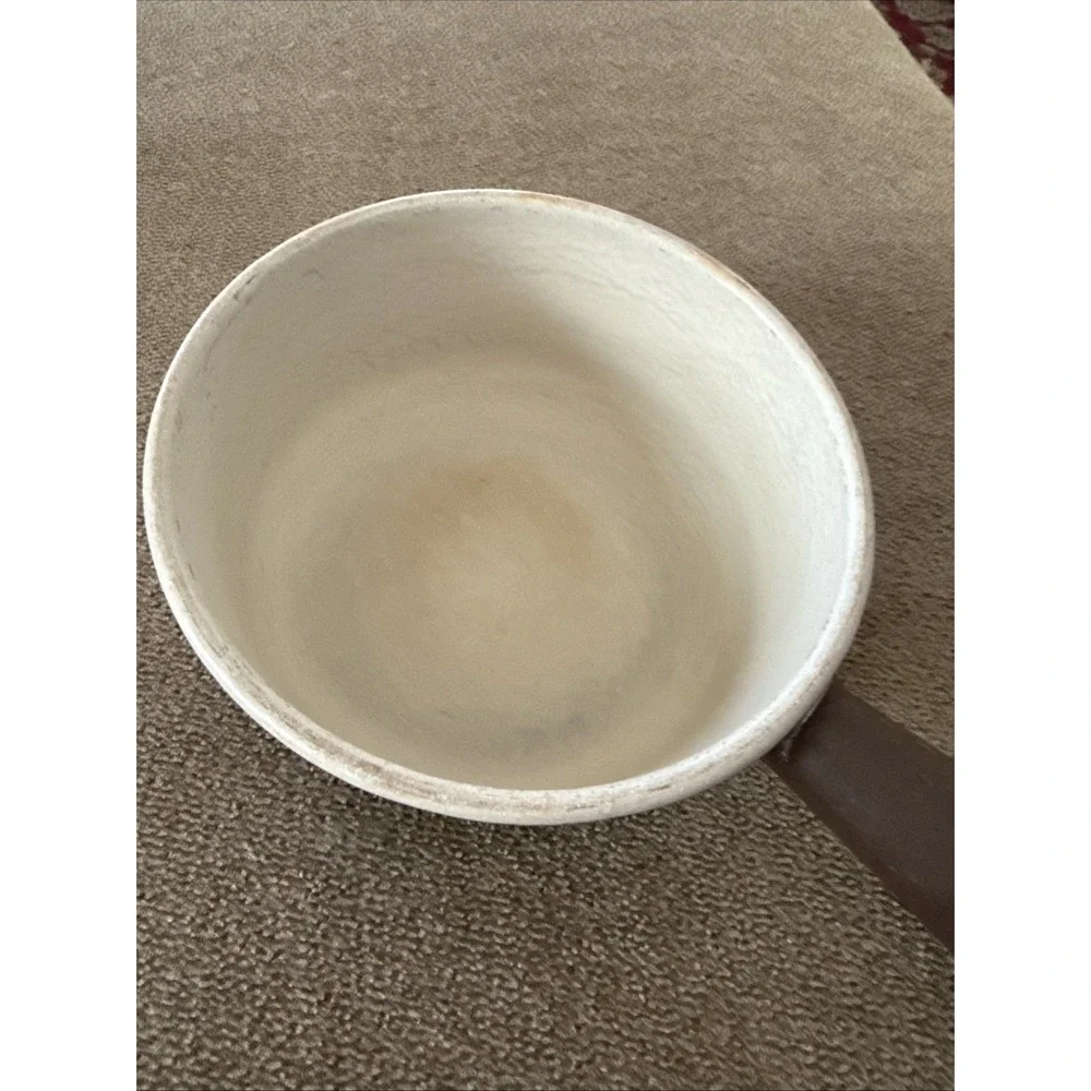 Vintage Le Creuset Sauce Pan #14 France Cast Iron With Lid Hollow Handle (TD)